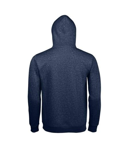 Sweat À Capuche Spencer Homme Bleu Denim Chiné SOLS