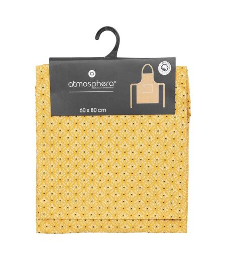 Tablier de Cuisine Imprimé Paty 80cm Jaune Ocre