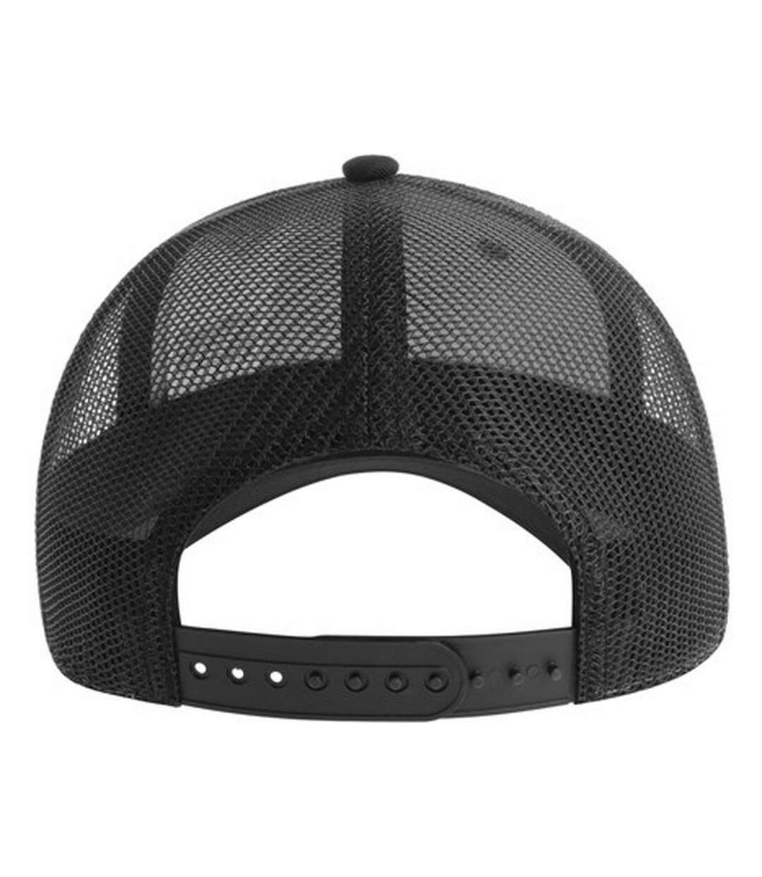 Unisex adult zion 6 panel recycled trucker cap black Atlantis-2