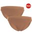 Pack Of 2  Womens/ladies Individual Seamless Bikini Bottoms  Macchiato Wolford-1