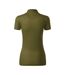 Womens/ladies Grand Polo Shirt Green Malfini-2