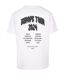 Mens Footballs Coming Home Europe Tour Oversized T-shirt White Mister Tee-3