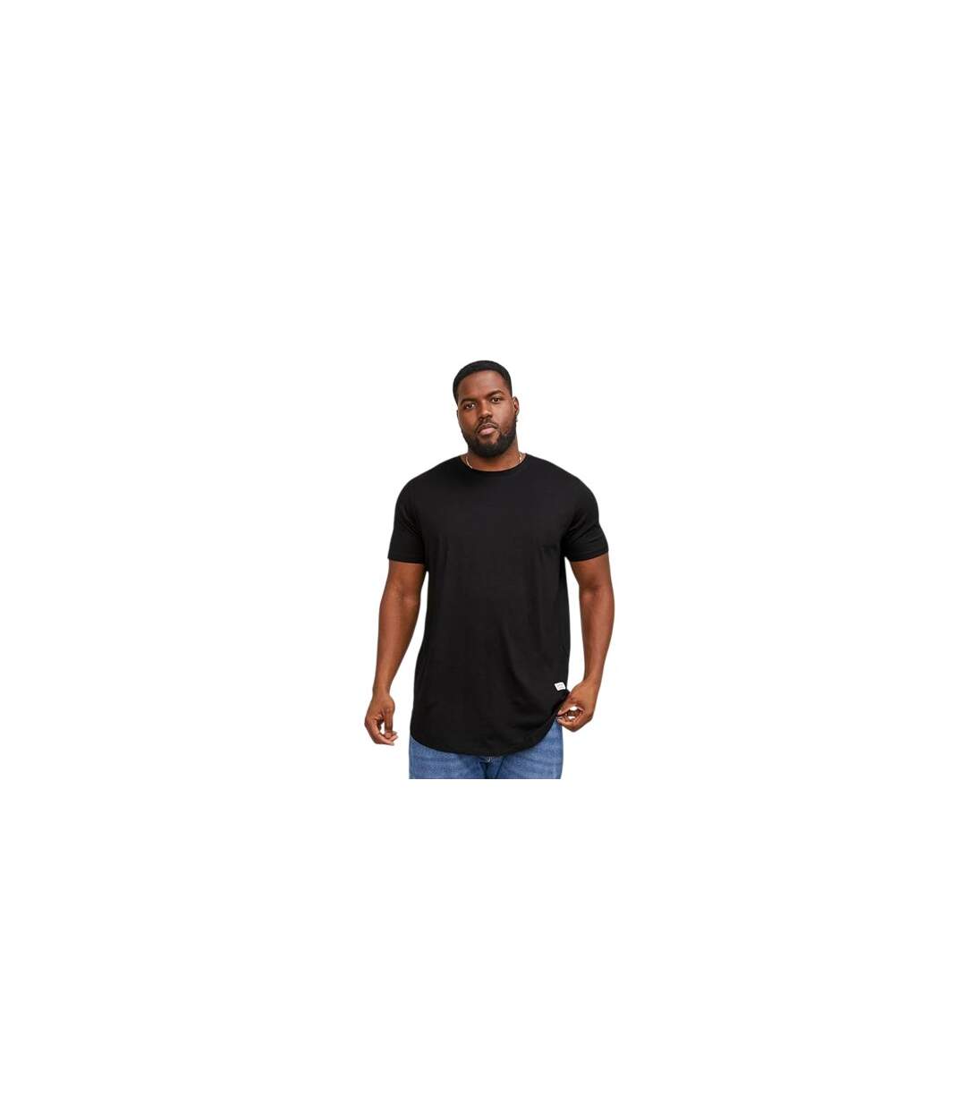 T-shirt Motif/style Uni Noa Homme Noir Jack And Jones-1