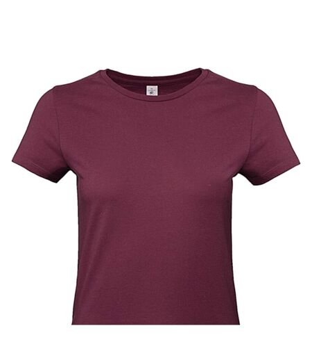 T-shirt #e190 Femme Bordeaux B&C