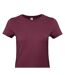 T-shirt #e190 Femme Bordeaux B&C-2