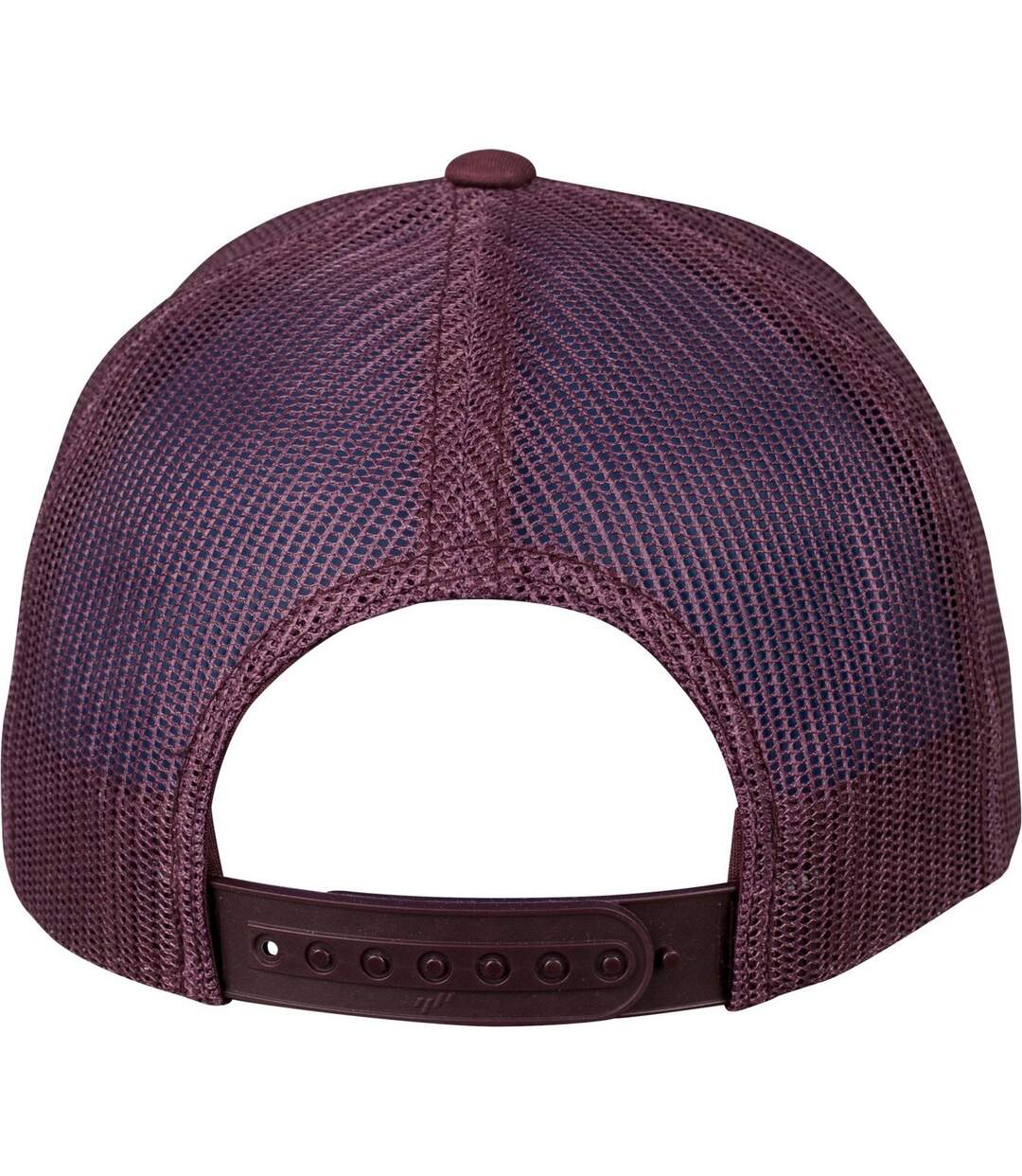 Casquette Trucker The Classic Retro Blanc Pourpre Yupoong-3
