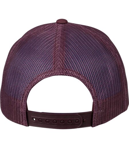 Casquette Trucker The Classic Retro Blanc Pourpre Yupoong