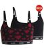 Lot De 2  Brassières Femme Noir Hugo-1