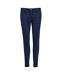 Womens/ladies Jules 7/8 Chinos French Navy SOLS-1