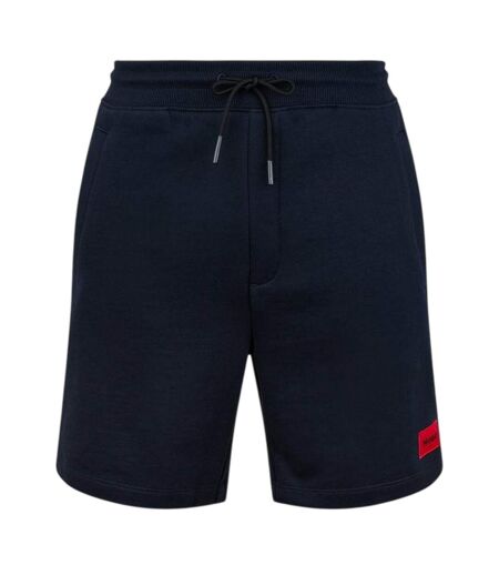 Mens Fleece Sweat Shorts Navy Hugo