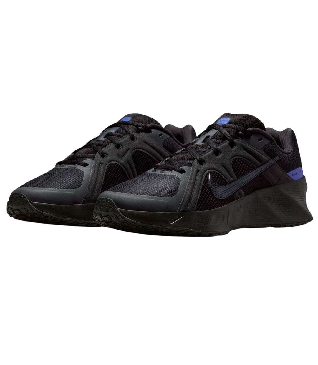 Mens Metro Tek Shoes Black Blue Nike-4