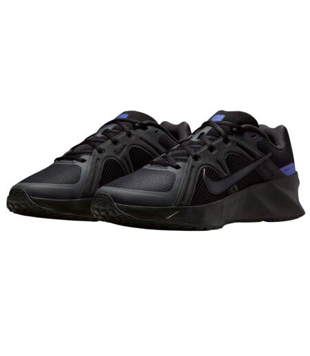 Mens Metro Tek Shoes Black Blue Nike