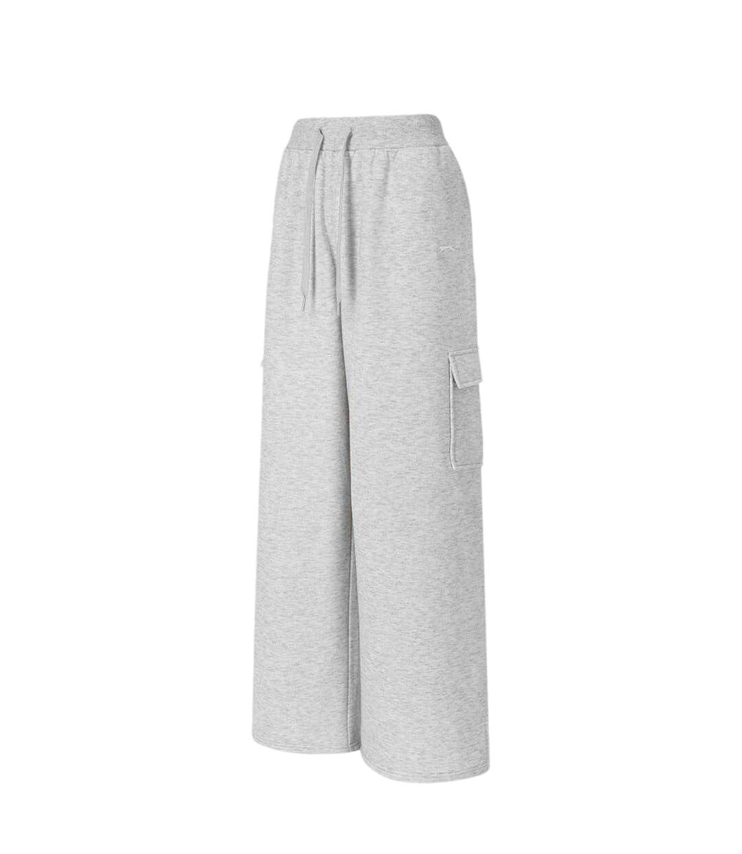 Pantalon De Jogging À Poches Femme Blanc Cassé Chiné Chiné Slazenger-3