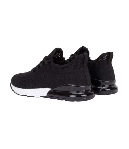 Mens Smitlay Trainers Black White Crosshatch