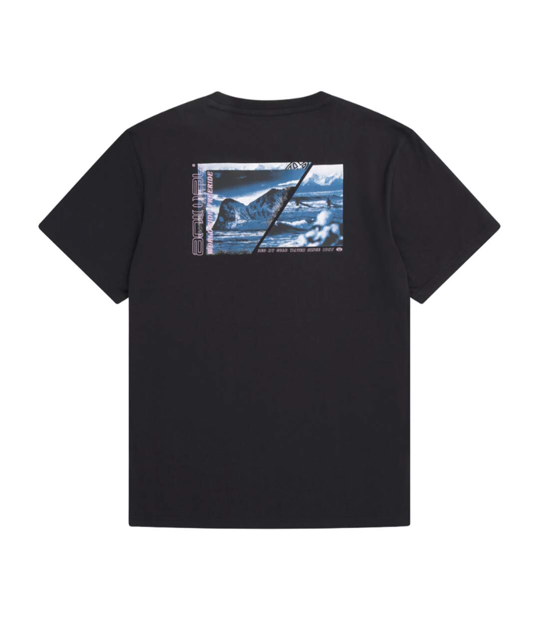 Mens Chase Graphic Print Organic T-shirt Black Animal-2