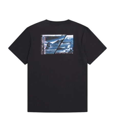 Mens Chase Graphic Print Organic T-shirt Black Animal