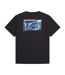 Mens Chase Graphic Print Organic T-shirt Black Animal-2