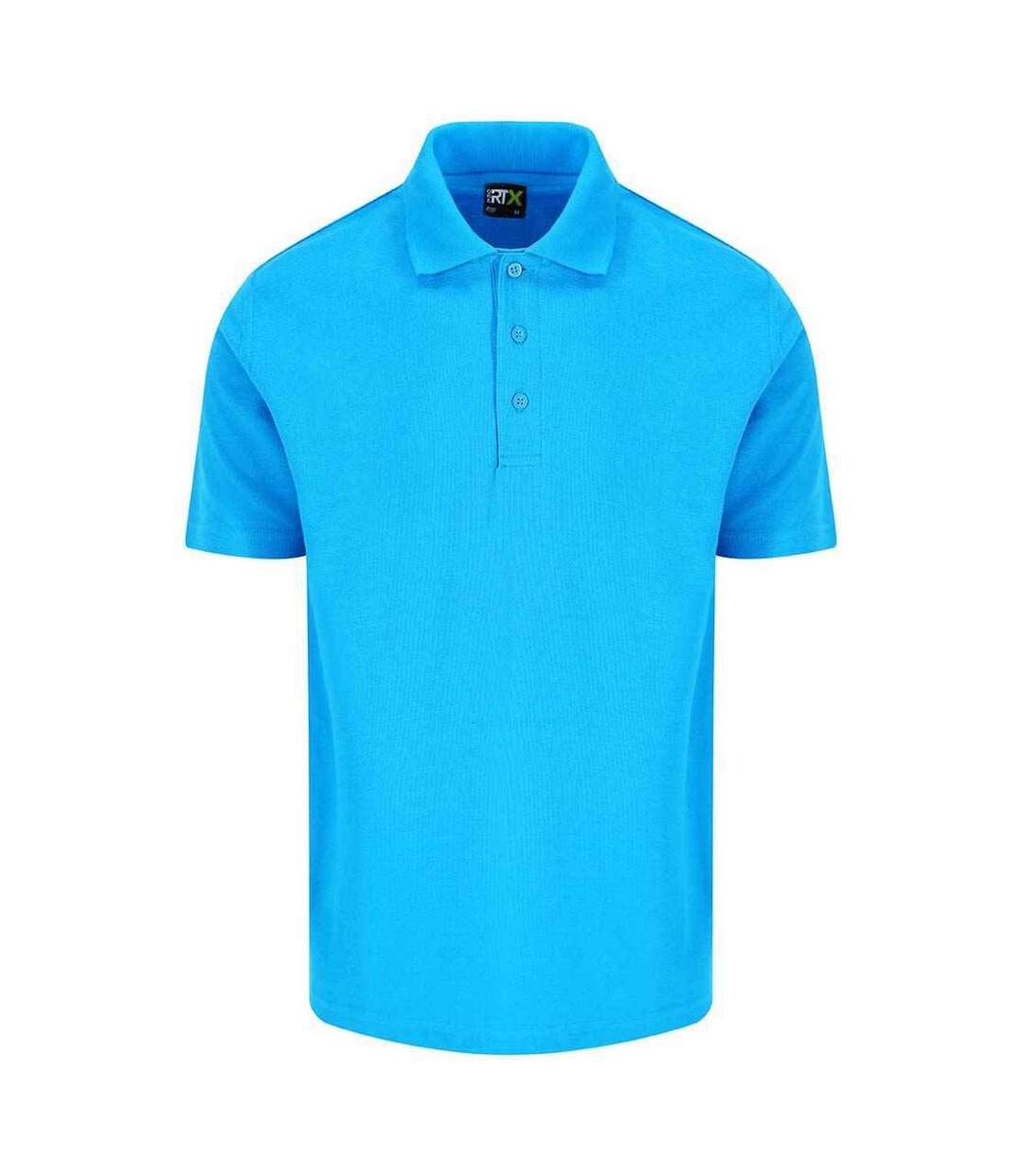 Mens pro pique polo shirt turquoise Pro RTX