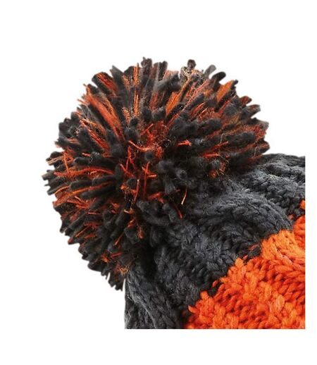 Beechfield Unisex Adults Apres Cuffed Beanie (Orange/Graphite Grey) - UTRW7276