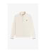 Mens Logo Half Zip Sweatshirt Ecru Fred Perry-1