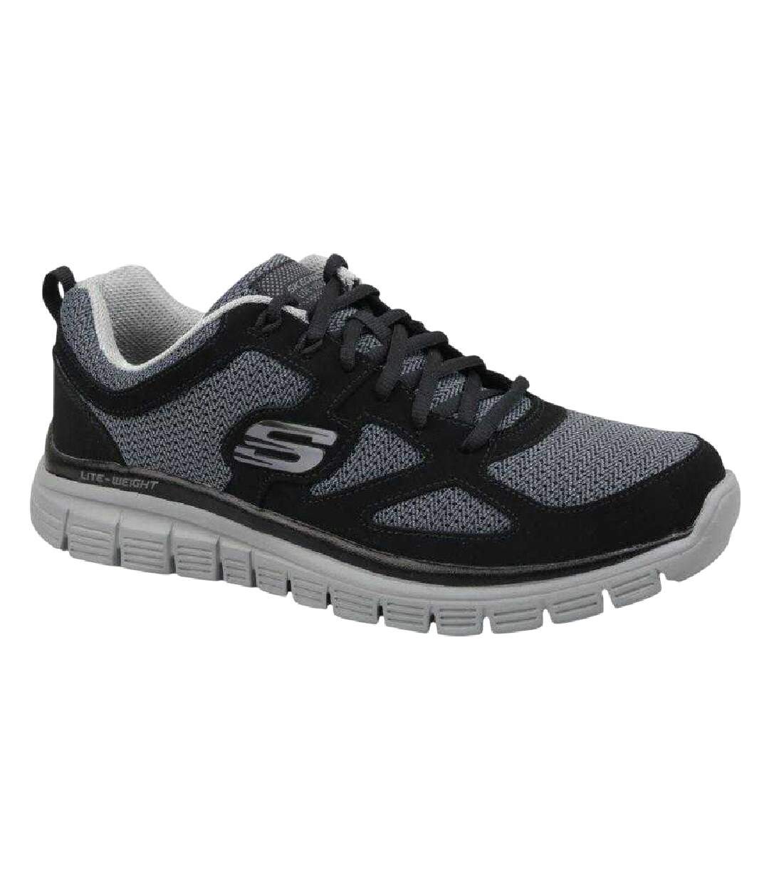Chaussures Burns Agoura Homme Noir Skechers-1