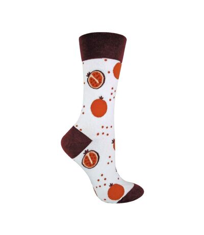Chaussettes Femme Coton avec Motifs Fruits