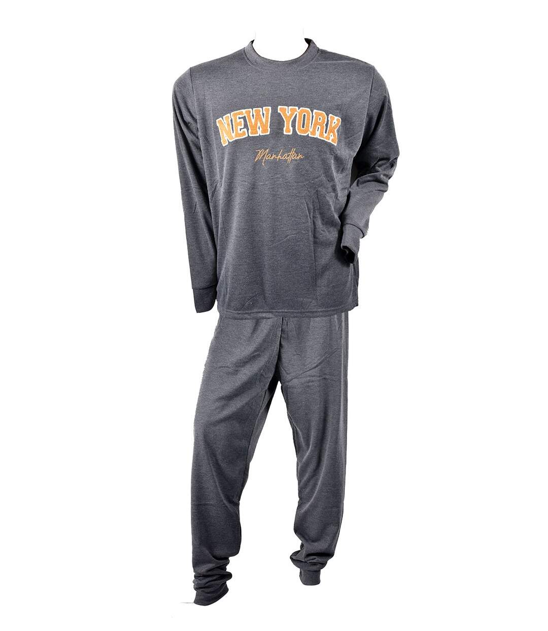 Pyjama Homme Long SWEET SECRET Q2754 NEW YORK ANTHRACITE-1