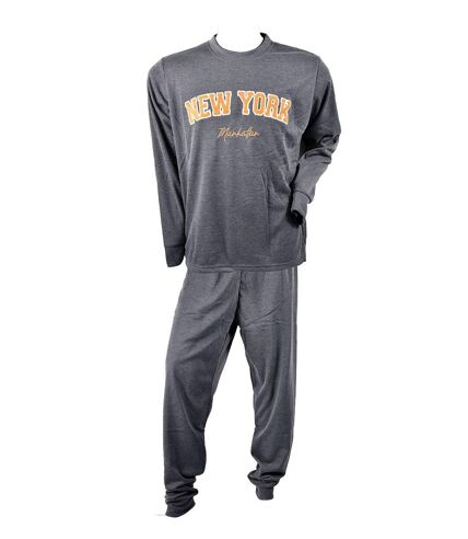 Pyjama Homme Long SWEET SECRET Q2754 NEW YORK ANTHRACITE