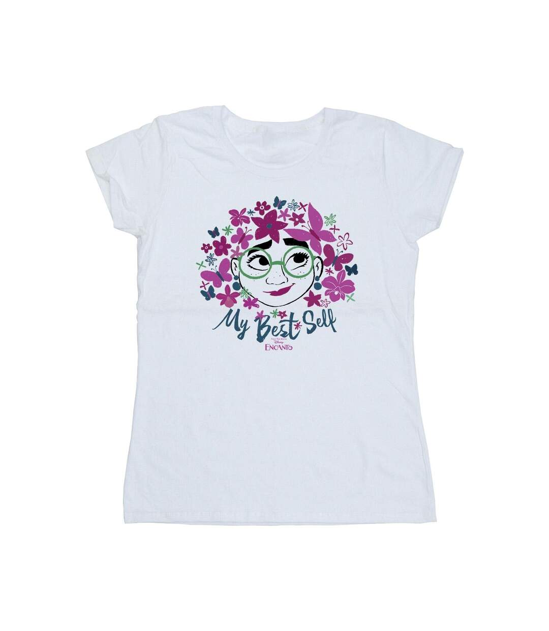 Disney - T-shirt ENCANTO MY BEST SELF - Femme (Blanc) - UTBI19514-1