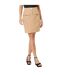 Womens/ladies button detail mini skirt camel Principles