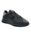 Mens Pacific 2.0 Leather Chunky Flat Trainers Black Lavair-2