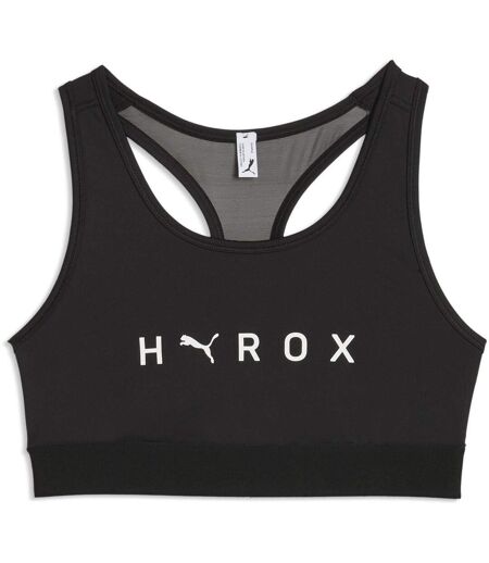Womens/ladies Hyrox Logo Sports Bra Black Puma