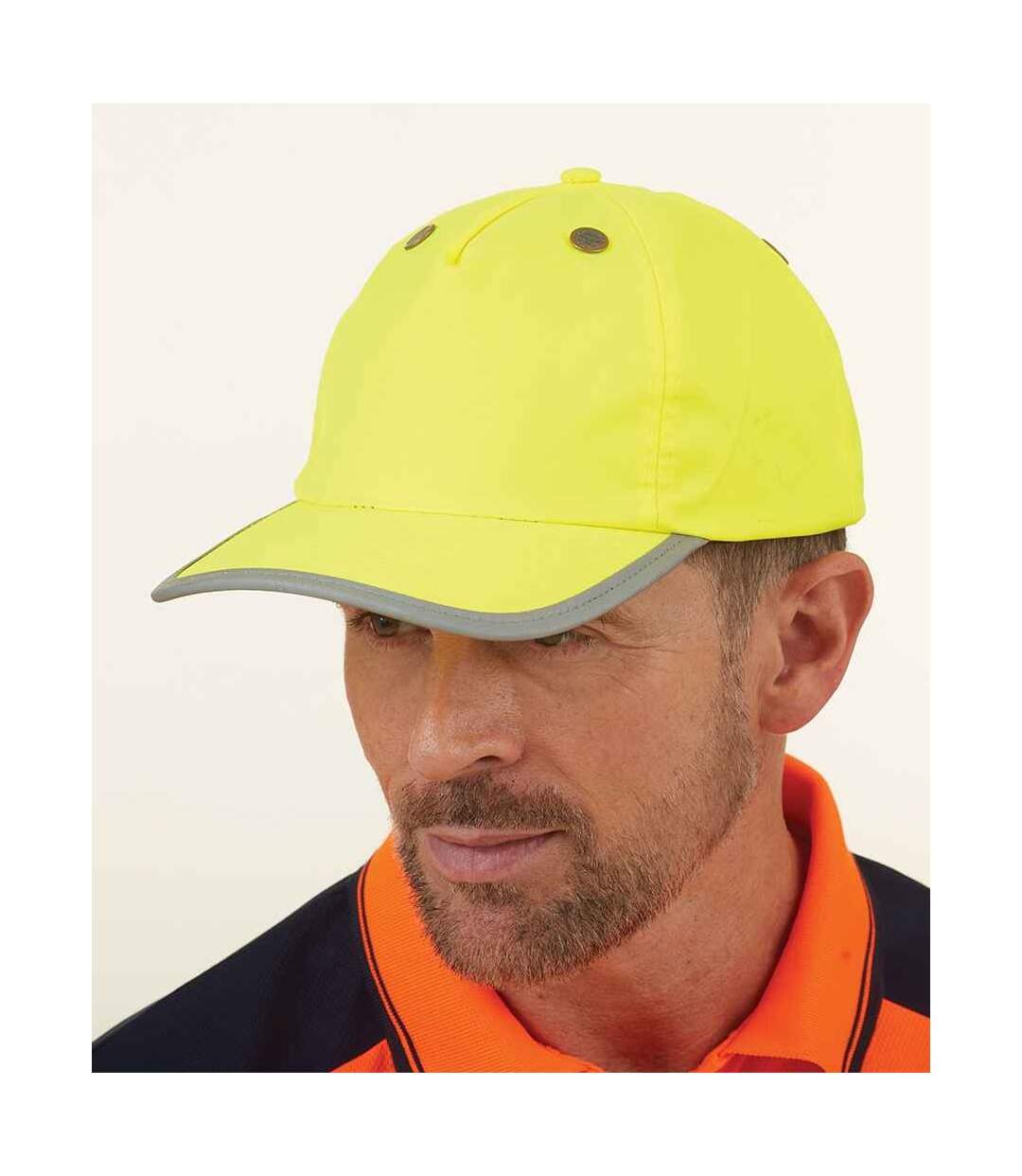 Yoko Casque à visière de sécurité Hi-Vis (Jaune) - UTPC4281-3