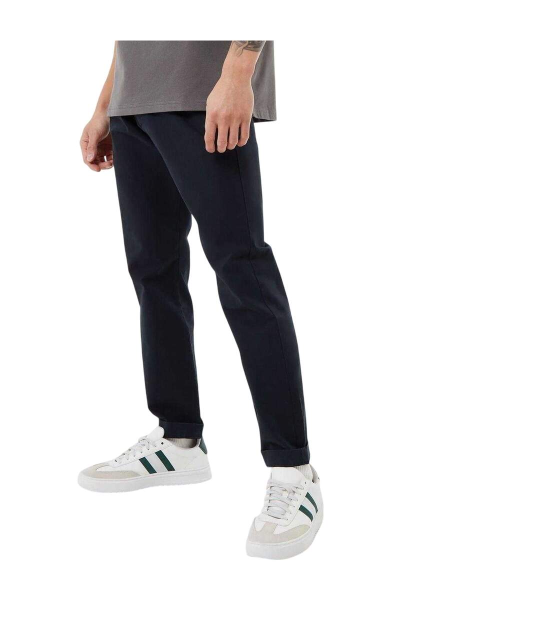 Mens Chino Plain Slim Trousers Black Jack Wills-2