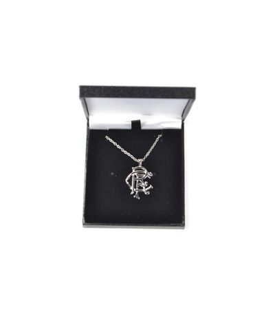 Rangers FC Stainless Steel Crest Necklace & Pendant (Silver) (One Size) - UTBS4295