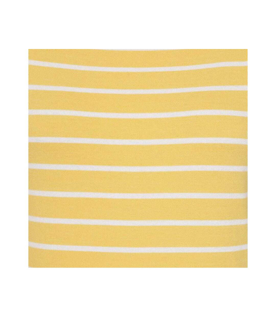 Womens/ladies Breton Long-sleeved Top Lemon Lazy Jacks-3