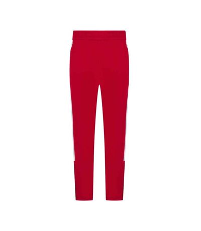 Mens knitted tracksuit pants red/white Finden & Hales