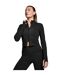 Womens/ladies Tempo Plain Running Jacket Black MyProtein-2