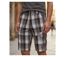 Bermuda homme WINCHESTER ILLOWA2 gris et chocolat : le short à carreaux en coton tout confort-1