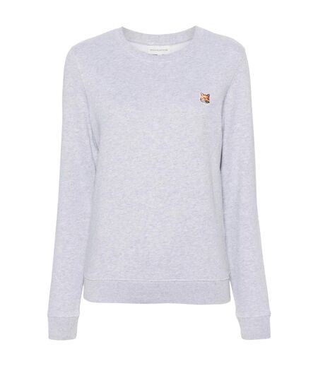 Sweat Motif/style Logo Femme Gris Maison Kitsuné