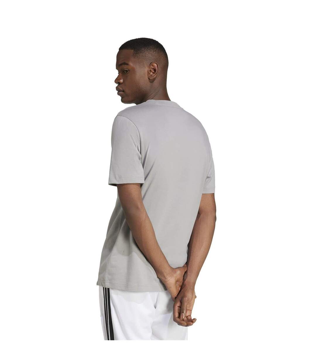 T-shirt Homme Gris Uni Adidas-3