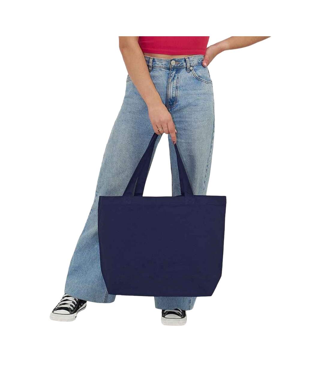 Tote bag taille unique bleu marine Brand Lab-2