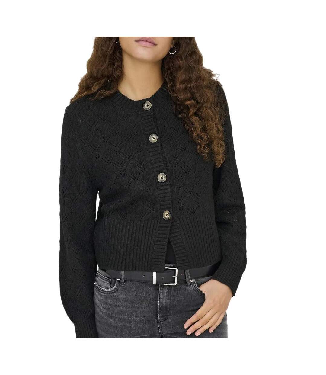 Gilet noir femme jdy amanda-1