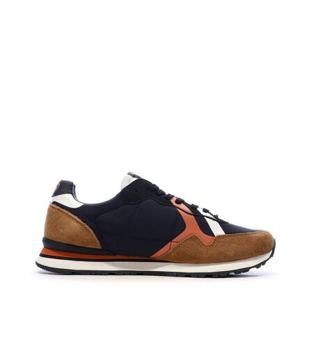 Baskets marine/marron homme pepe jeans brit mixt
