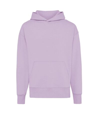 Unisex adult yoho recycled cotton relaxed fit hoodie lavender Iqoniq