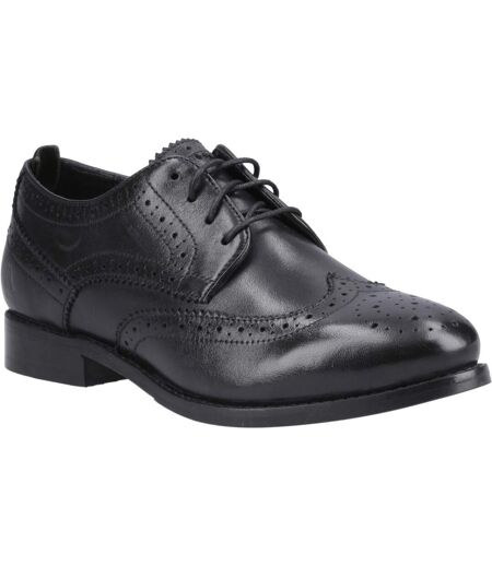 Womens/ladies Natalia Leather Brogues Black Black Hush Puppies