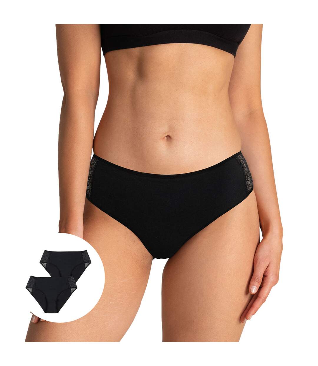 Lot de 2 culottes pour fuites urinaires femme Athena-1