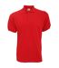 Polo À Manches Courtes Safran Homme Rouge B&C-2