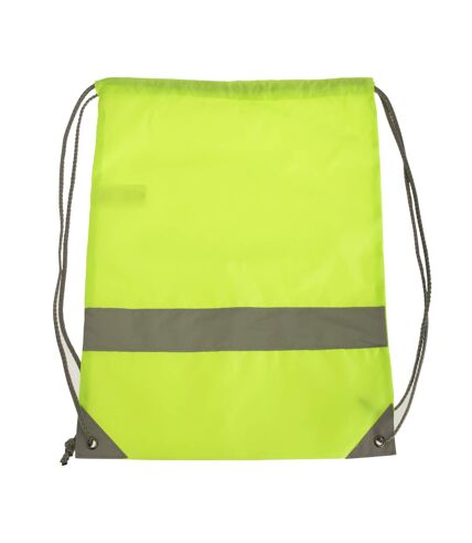 Shugon Stafford Plain Drawstring Tote Bag - 13 Liters (Pack of 2) (Hi-Vis Yellow) (One Size) - UTBC4325