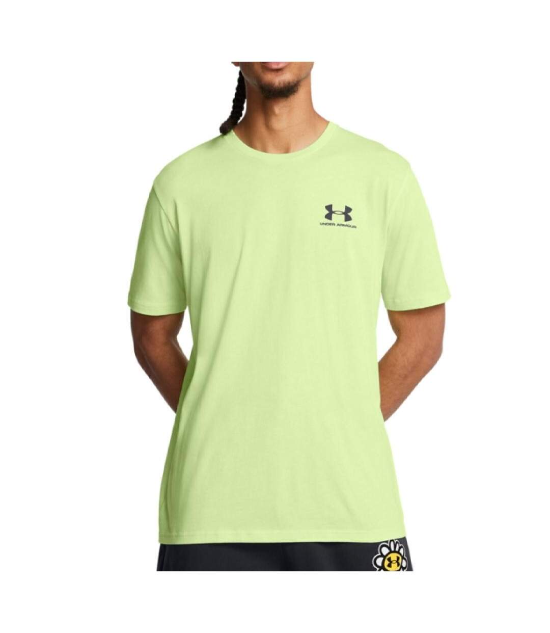 T-shirt Vert Homme Under Armour Left Chest - L-1